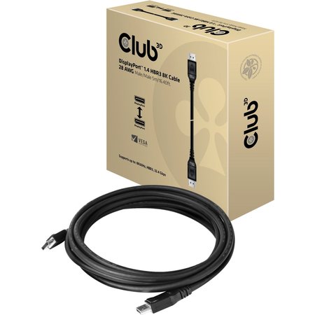 CLUB 3D B.V Dp1.4 To Dp1.4 Hbr3 Cable M/M 5M/16, 40Ft CAC-1061